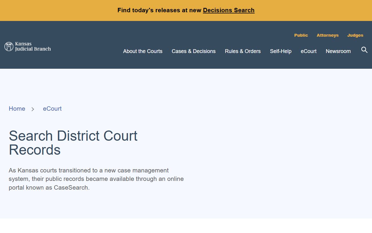 Graham County court records and Kansas district court records access