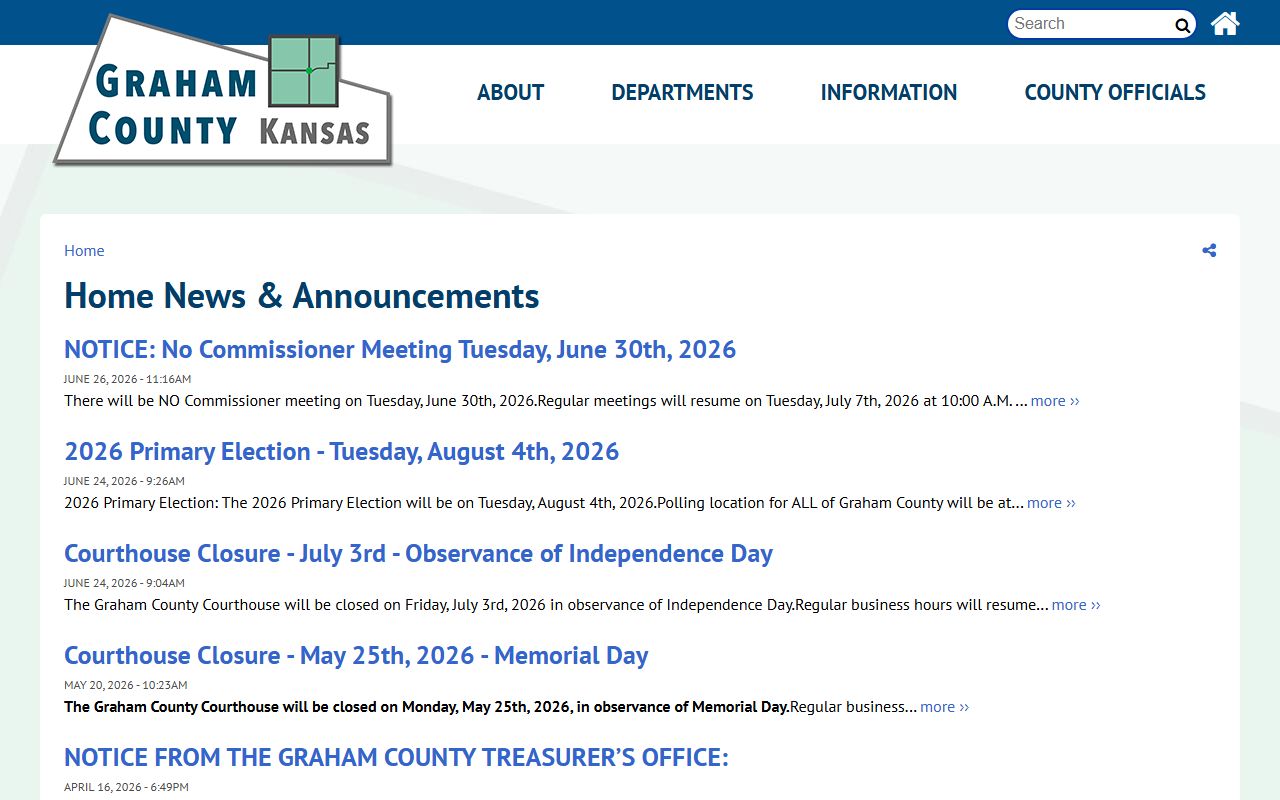Graham County court records and official sheriff or county notices