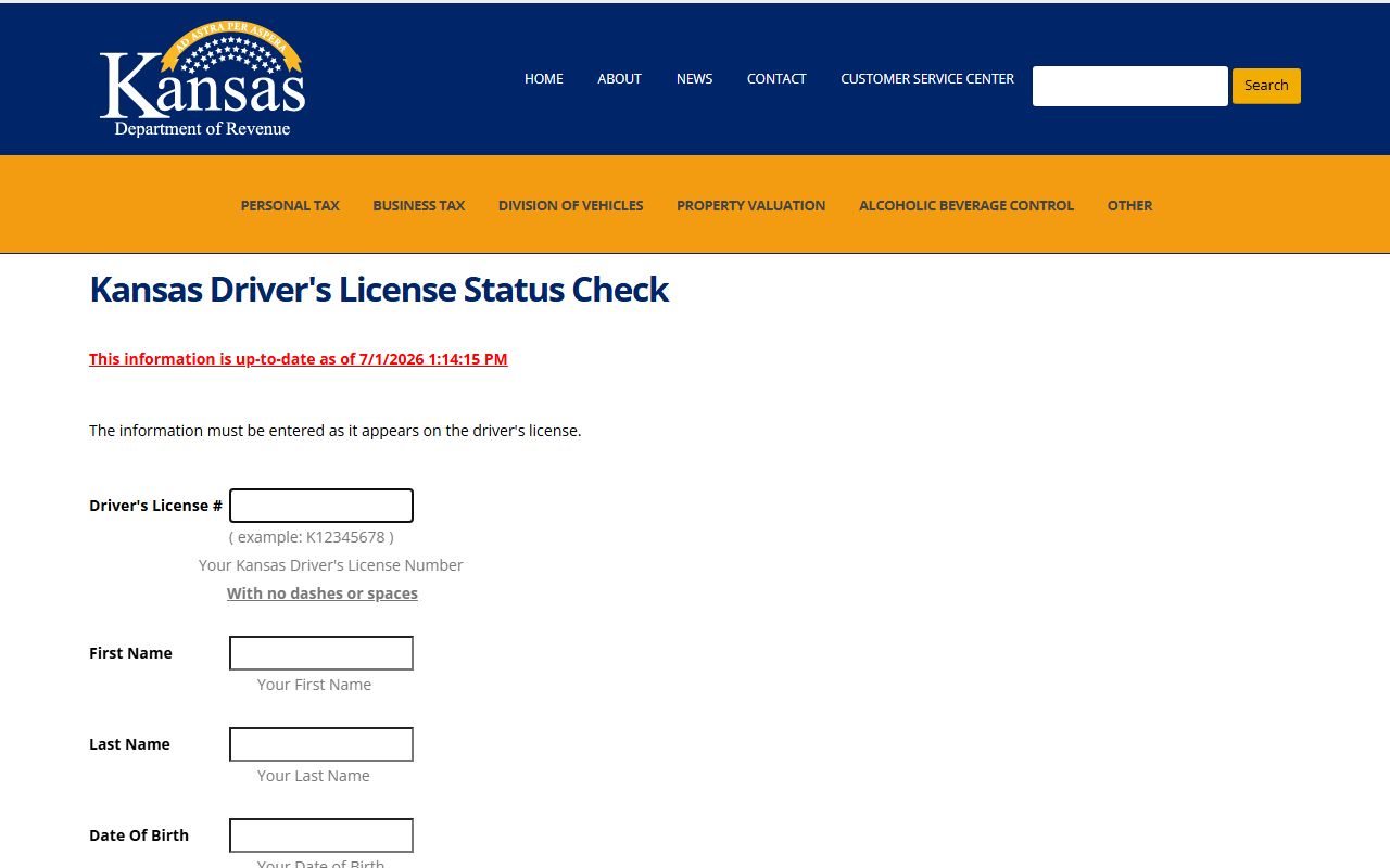 Graham County traffic court records Kansas driver's license status check